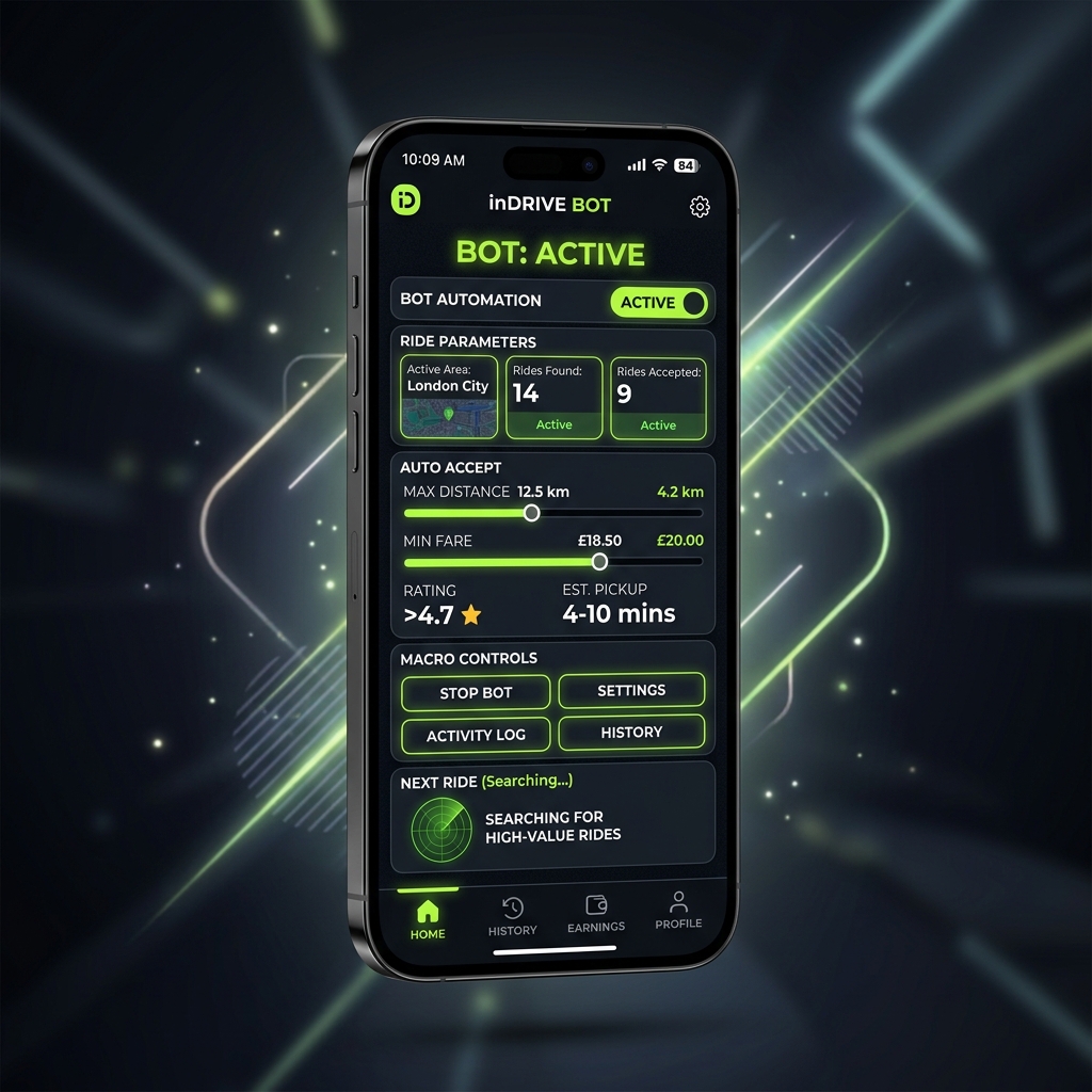 InDriveBot Interface Mockup